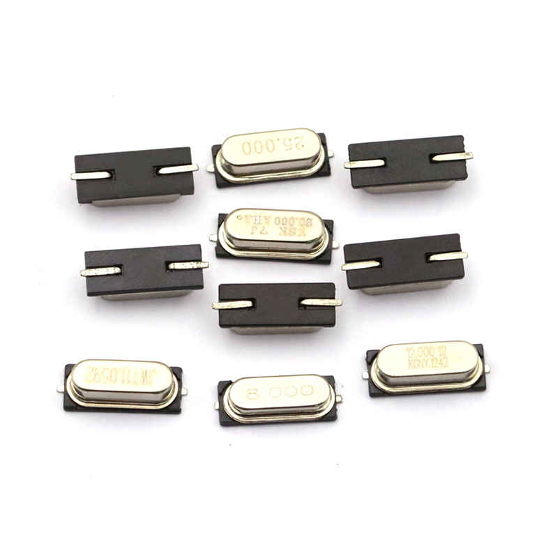 Passive chip crystal oscillator SMD 2P HC-49SMD 4M 6M 8M 10M 12M 16M 20M 24M 25M 27MHZ passive bell crystal